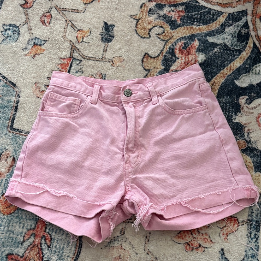 Brandy Melville Light Pink Jean Shorts